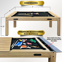 The Transformer 7 ft 4-in-1 Multi-Game Table