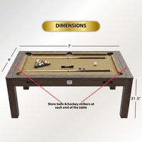 The Transformer 7' 4-in-1 Multi-Game Table