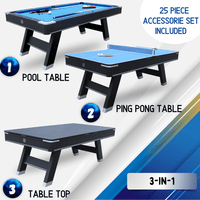 Sports 7' Pool Table with Top