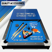Sports 7' Pool Table with Top