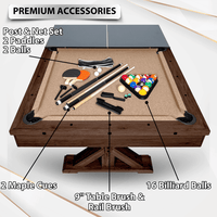 The Rockford 7' Multi-Game Billiards Table