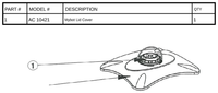 Replacement Part AC 10421 - Mybot Lid Cover