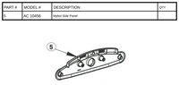 Replacement Part AC 10456 - Mybot Side Panel