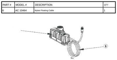 Replacement Part AC 10464 - Mybot Floating Cable