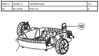 Replacement Part AC 21032 Stinger Clips - Pair