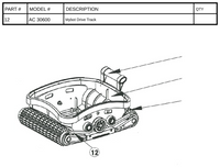 Replacement Part AC 30600 - Mybot Drive Track