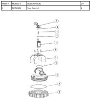 Replacement Part AC 52698 - Power Clean Lid