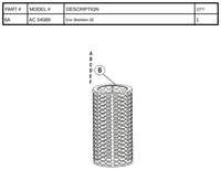 Replacement Part AC 54089 - Eco Skeleton 30