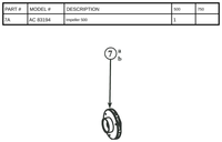 Replacement Part AC 83194 - Impeller 500