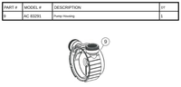 Replacement Part NEP2288 Housing Assembly Unit AC 31569 AC 83291