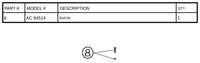 Replacement Part AC 84514 - Bolt Kit