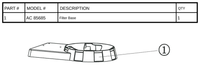Replacement Part AC 85685 - Filter Base