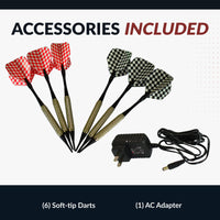 Magnum Electronic Soft Tip Dart Board and Darts Set Official 18" Regulation Size