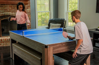 Newport 7-Ft Billards Multi Game Combo Table Set w/Benches