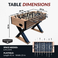 Fullerton 48-Inch Farmhouse Foosball Table