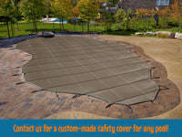 Yard Guard Deck-Lock Standard Mesh Rectangle In Ground Swimming Pool Safety Cover
