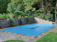Aquamaster Solid W/ Pump Rectangle In-Ground Swimming Pool Safety Cover
