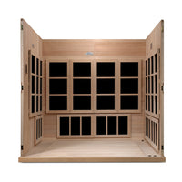 Golden Designs Catalonia Elite 8 Person Near Zero EMF FAR IR Sauna