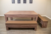 Newport 7-Ft Billards Multi Game Combo Table Set w/Benches