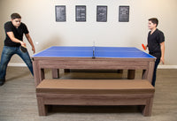 Newport 7-Ft Billards Multi Game Combo Table Set w/Benches