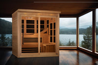 Golden Designs Monaco Limited Edition Elite 6 Person Near Zero EMF Far IR Sauna