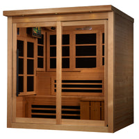 Golden Designs Monaco Limited Edition Elite 6 Person Near Zero EMF Far IR Sauna