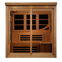 Golden Designs Monaco Limited Edition Elite 6 Person Near Zero EMF Far IR Sauna