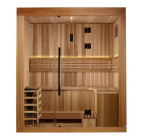 2025 Golden Designs Updated Copenhagen 3 Person Traditional Sauna