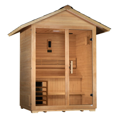 Golden Designs Arlberg 3 Person Traditional Outdoor Sauna