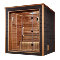 Golden Designs Drammen 3 Person Outdoor-Indoor Traditional Sauna