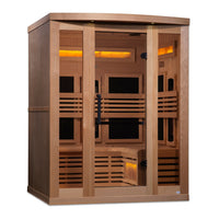 Golden Designs Reserve Edition 3 Person Near Zero EMF Full Spectrum with Himalayan Salt Bar