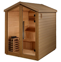 Golden Designs Kaarina 6 Person Barn Outdoor Traditional Sauna