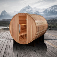 Golden Designs Klosters 6 Person Barrel Traditional Sauna