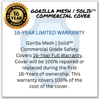 16-Year Gorilla Mesh In-Ground Pool Safety Cover