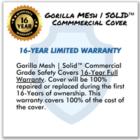 Gorilla Mesh In-Ground Pool Safety Cover