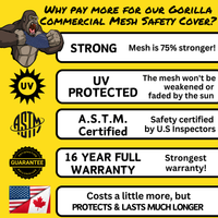 16-Year Gorilla Mesh In-Ground Pool Safety Cover