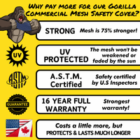 Gorilla Mesh In-Ground Pool Safety Cover