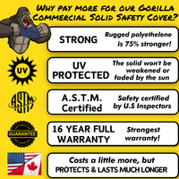 16-Year Gorilla Solid In-Ground Pool Safety Cover