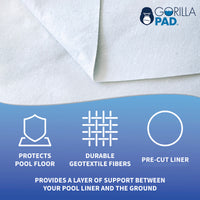 Gorilla Floor Padding for Above Ground Swimming Pools Liner Protection Pad