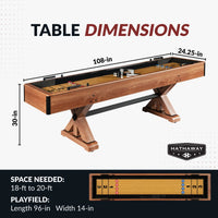Daulton 9' Shuffleboard Table – Urban Oak