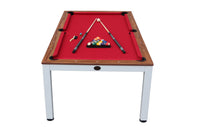 Glacier 7' Pool Table with Dining Top