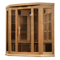 Maxxus 3 Person Corner Near Zero EMF FAR IR Sauna