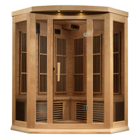 Maxxus 3 Person Corner Near Zero EMF FAR IR Sauna