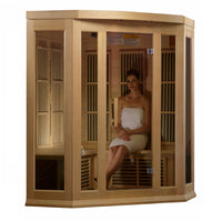 Maxxus 3 Person Low EMF FAR IR Corner Sauna