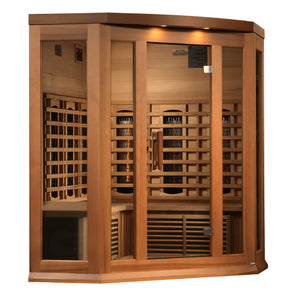 Maxxus 3 Person Full Spectrum IR Corner Sauna