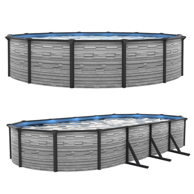 Montilla 52" Steel Wall Above Ground Pool Kit plus Starter Package