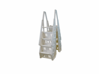 Vinyl Works 24" Gated Entry Above Ground Pool Ladder, Taupe | AF-T