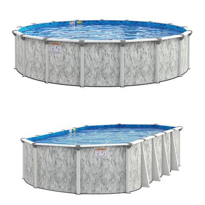 Ocean Current 54" Tall Resin Above Ground Pool Kit plus Starter Package