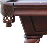 Charles River 8' Slate Pool Table w/ Leather Drop Pockets