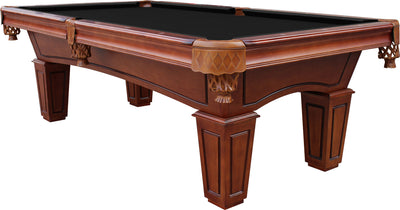 St. Lawrence 8' Slate Pool Table w/ Leather Drop Pockets